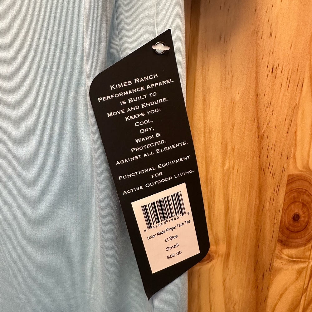 Kimes Ranch Light Blue Short Sleeve Tee - Picture 3 of 3